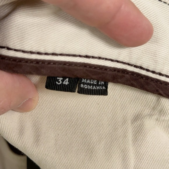 Ermenegildo Zegna Jeans Mens 34 Ivory Stretch Five Pocket Cotton Blend *34x28* - Picture 14 of 16